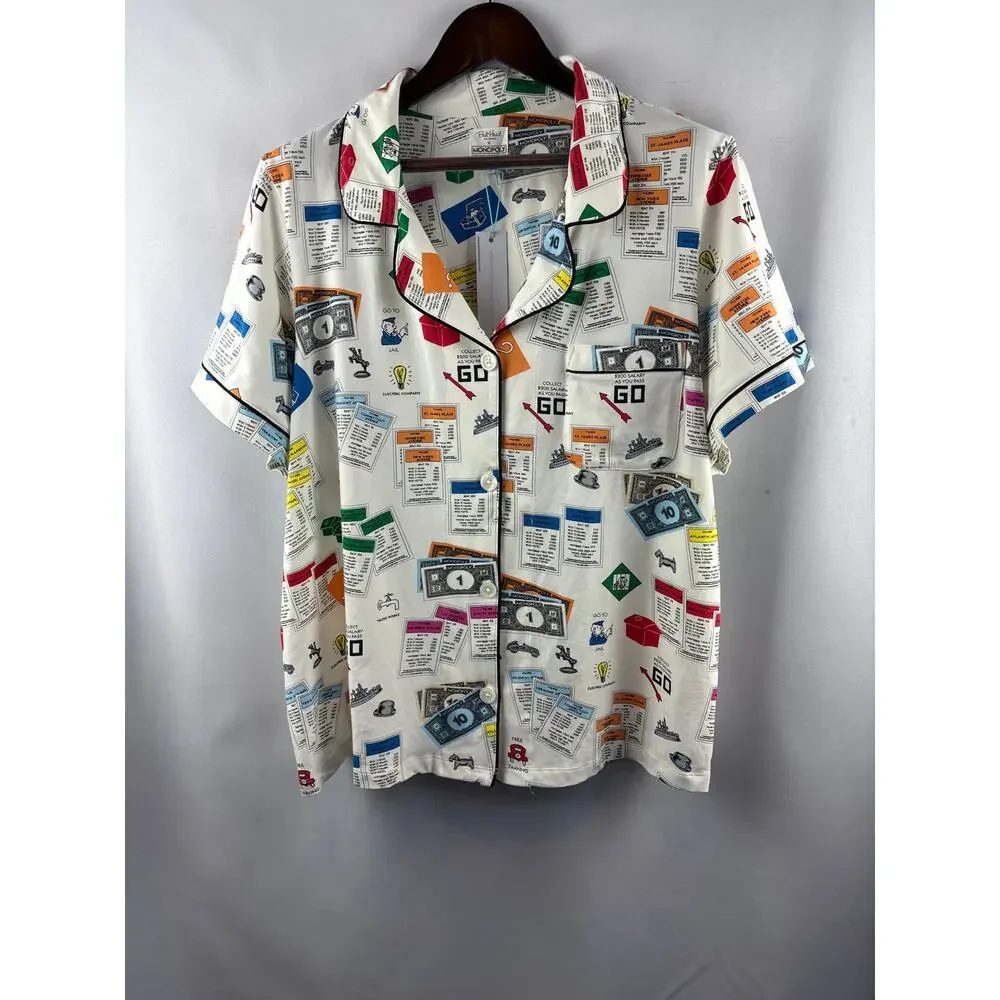 Women’s Bed Head Size 2X Monopoly Themed PJ Set